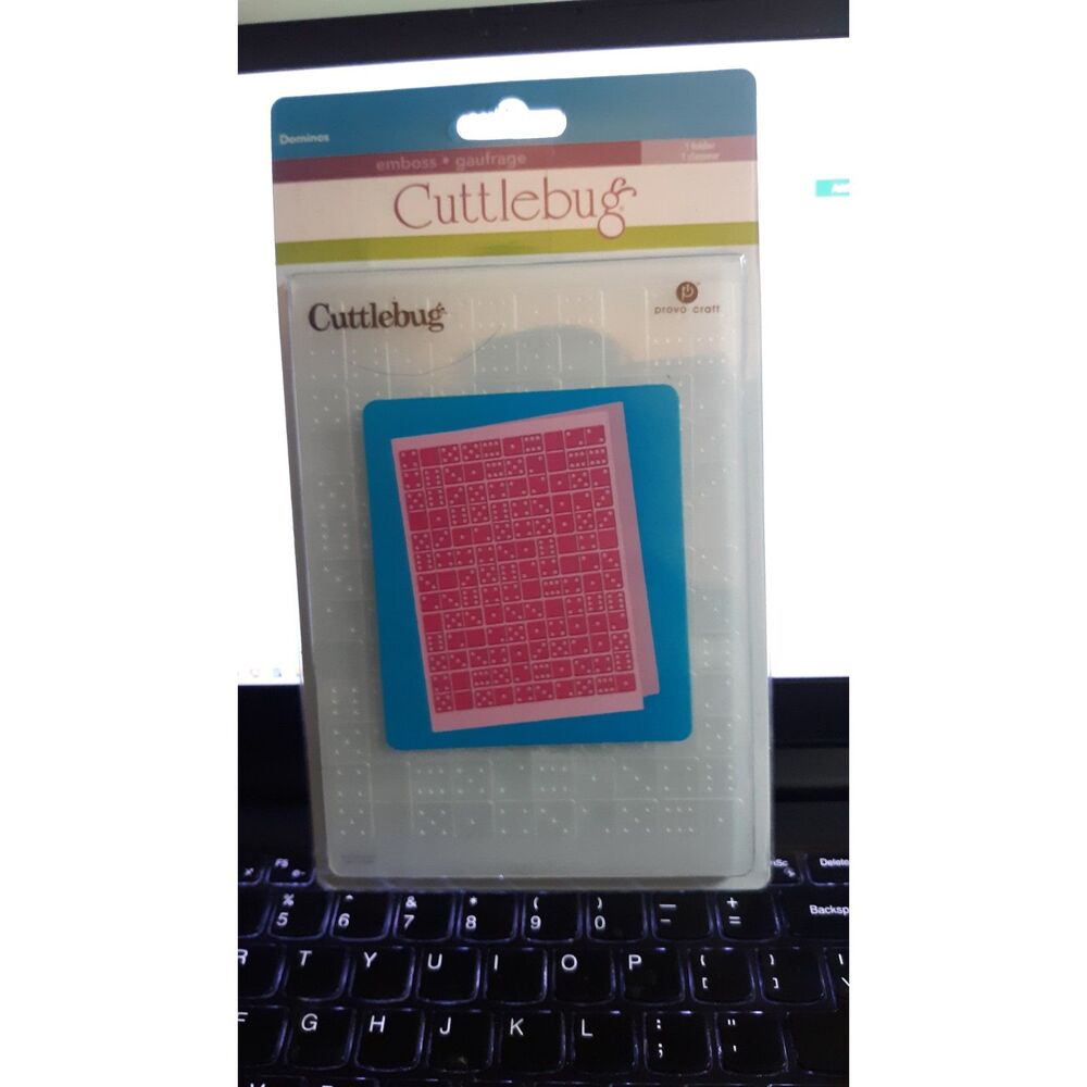 CRICUT CUTTLEBUG DOMINOS EMBOSSING FOLDER